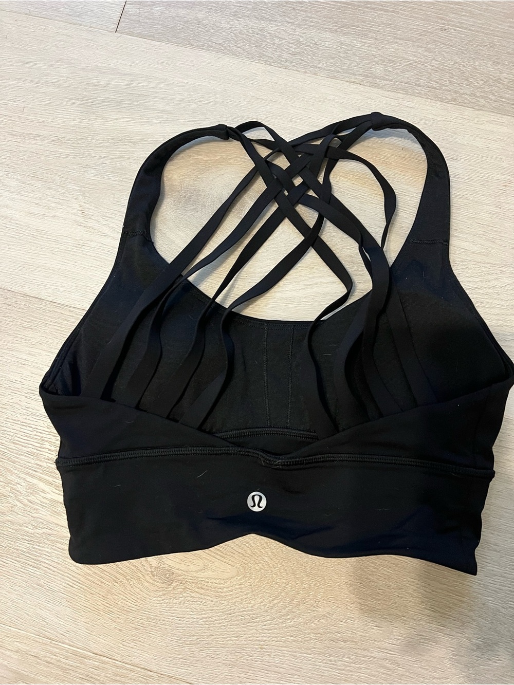 lululemon athletica Black Crisscross-Strap Sports Bra